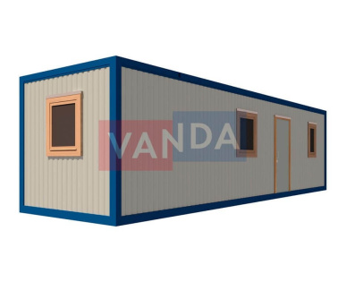 Блок контейнер металлический 9,0 x 2,4 - Вагонка ПВХ